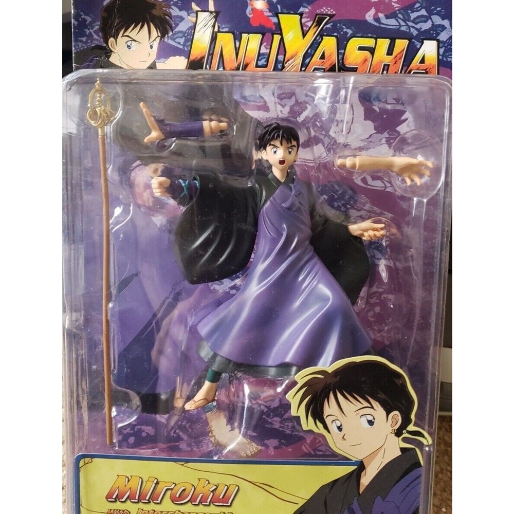 2005 Toynami Miroku InuYasha PVC Series 3 Action Figure Factory Sealed NIB
